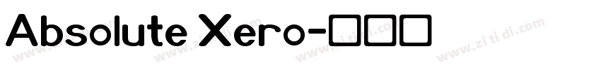 Absolute Xero字体转换